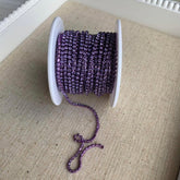 1 Yard SS6 Violet Colourful Metal Rhinestone Chain Banding